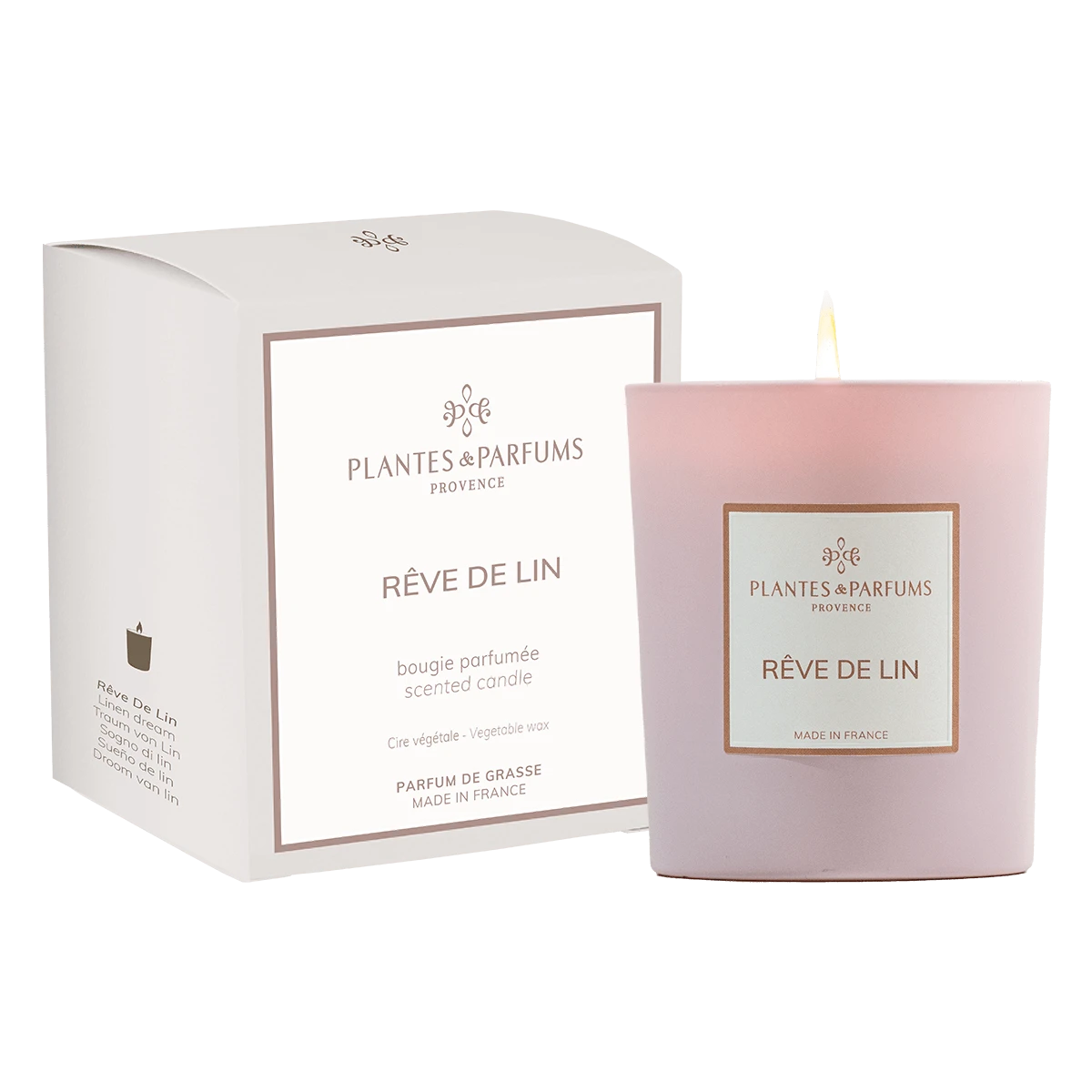 Bougie Végétale Rêve De Lin 180g Avec étui 2 Bougie Végétale Rêve De Lin 180g Avec étui