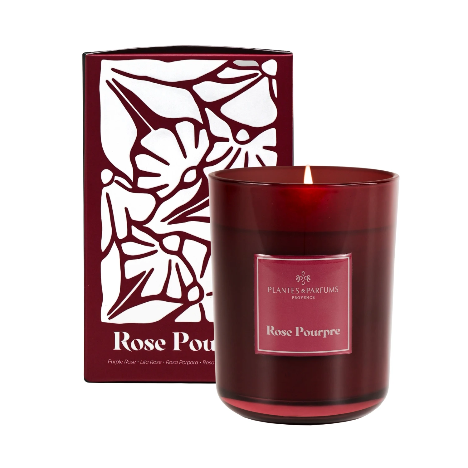 Bougie Parfumée 420g Rose Pourpre 3 Bougie Parfumée 420g Rose Pourpre