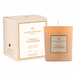 Bougie Végétale Vanille Gourmande 180g Avec étui